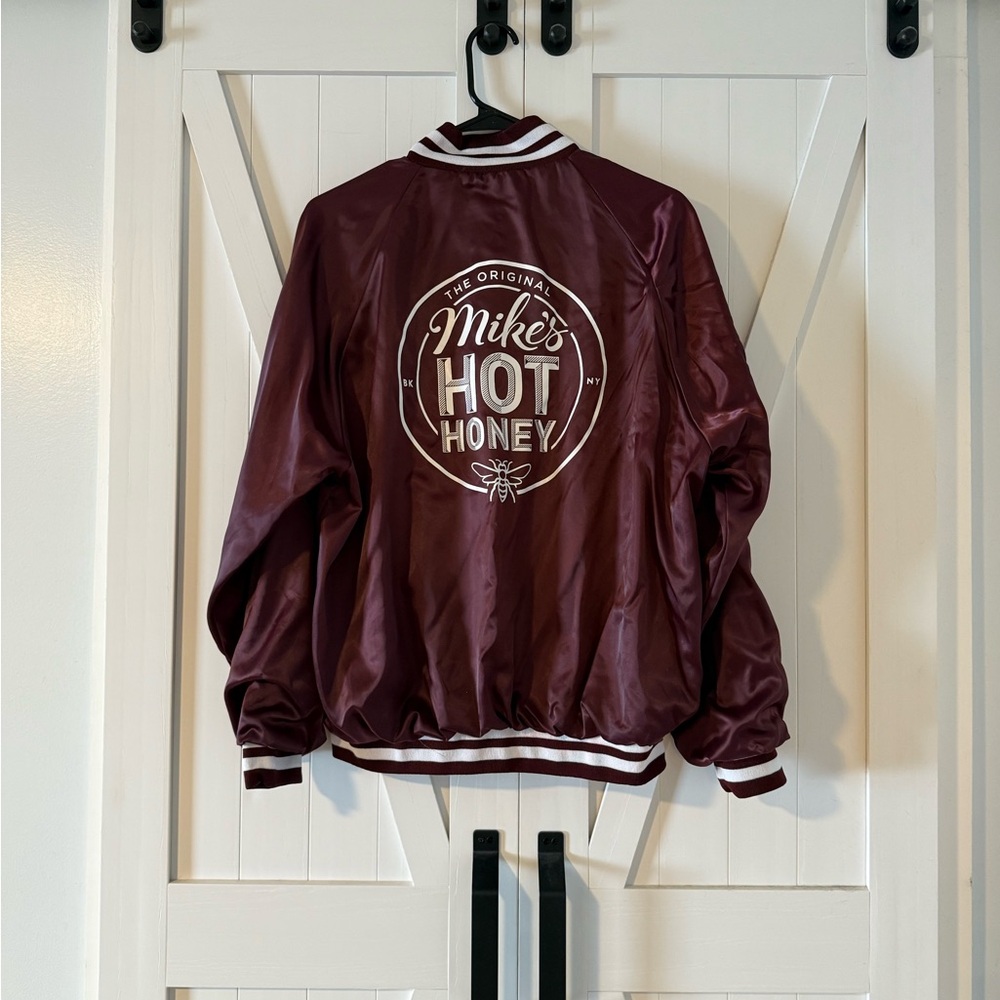 Mike’s Hot Honey Maroon Varsity Jacket